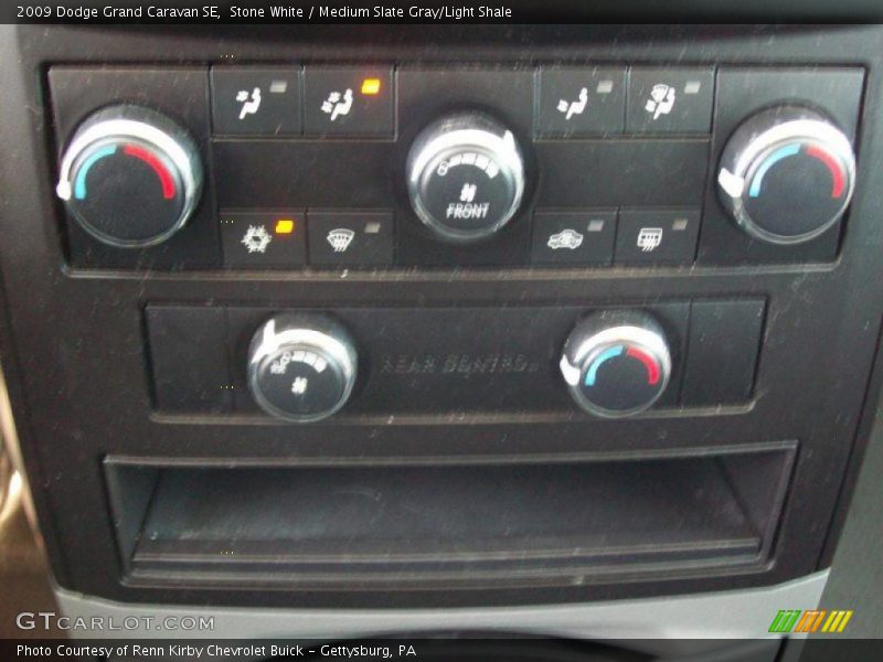 Stone White / Medium Slate Gray/Light Shale 2009 Dodge Grand Caravan SE