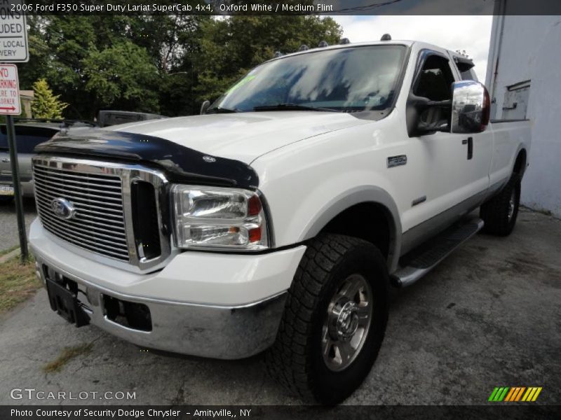 Oxford White / Medium Flint 2006 Ford F350 Super Duty Lariat SuperCab 4x4