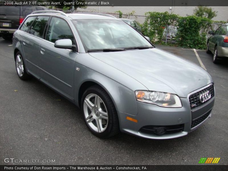 Quartz Grey Metallic / Black 2008 Audi A4 2.0T quattro Avant