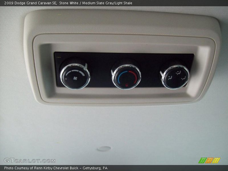 Stone White / Medium Slate Gray/Light Shale 2009 Dodge Grand Caravan SE