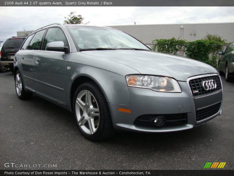 Quartz Grey Metallic / Black 2008 Audi A4 2.0T quattro Avant