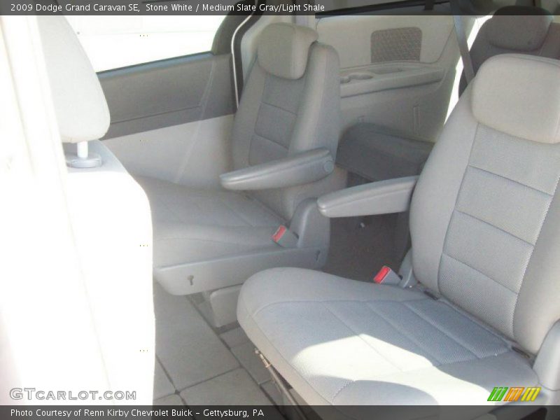 Stone White / Medium Slate Gray/Light Shale 2009 Dodge Grand Caravan SE