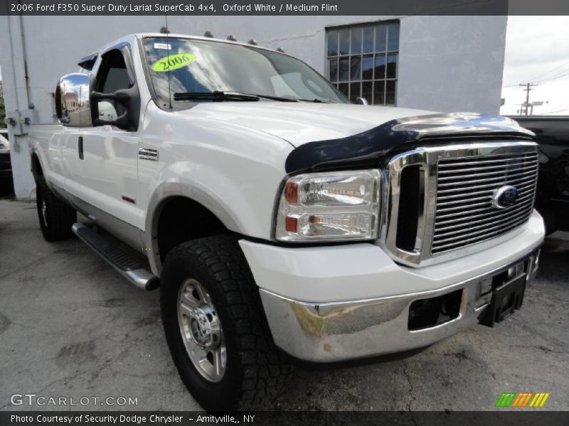 Oxford White / Medium Flint 2006 Ford F350 Super Duty Lariat SuperCab 4x4