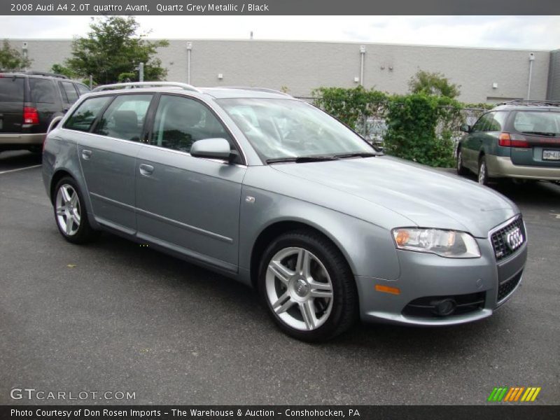 Quartz Grey Metallic / Black 2008 Audi A4 2.0T quattro Avant