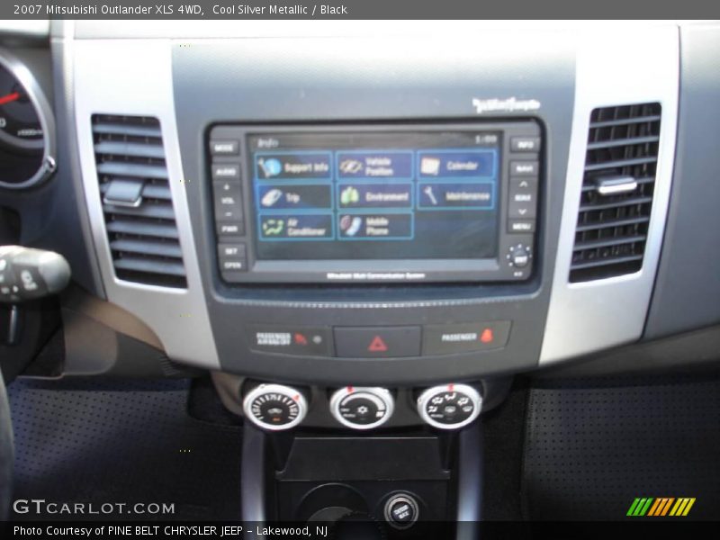 Cool Silver Metallic / Black 2007 Mitsubishi Outlander XLS 4WD