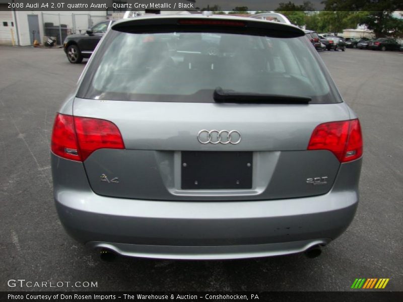 Quartz Grey Metallic / Black 2008 Audi A4 2.0T quattro Avant
