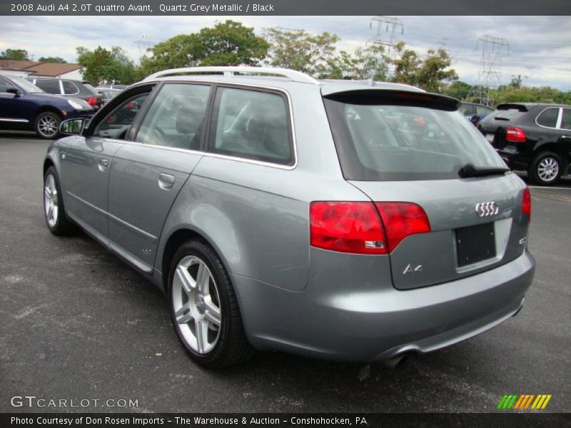 Quartz Grey Metallic / Black 2008 Audi A4 2.0T quattro Avant