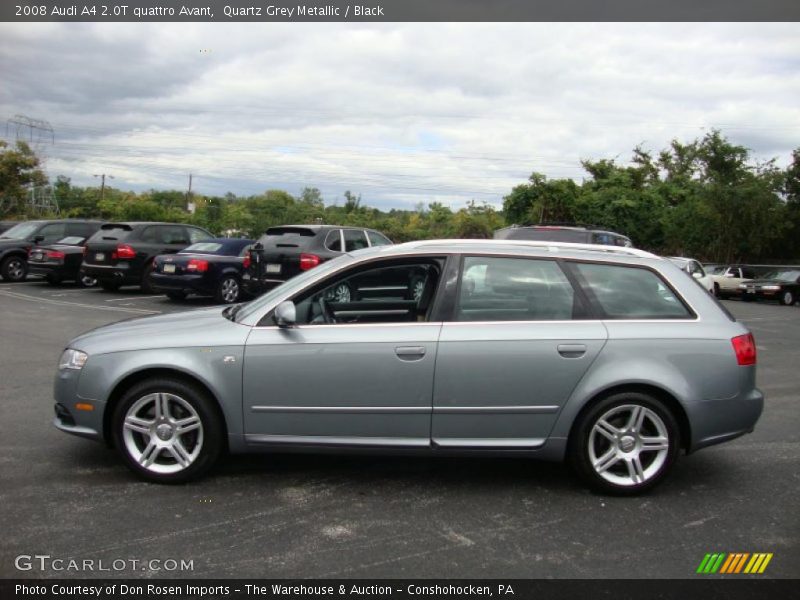 Quartz Grey Metallic / Black 2008 Audi A4 2.0T quattro Avant