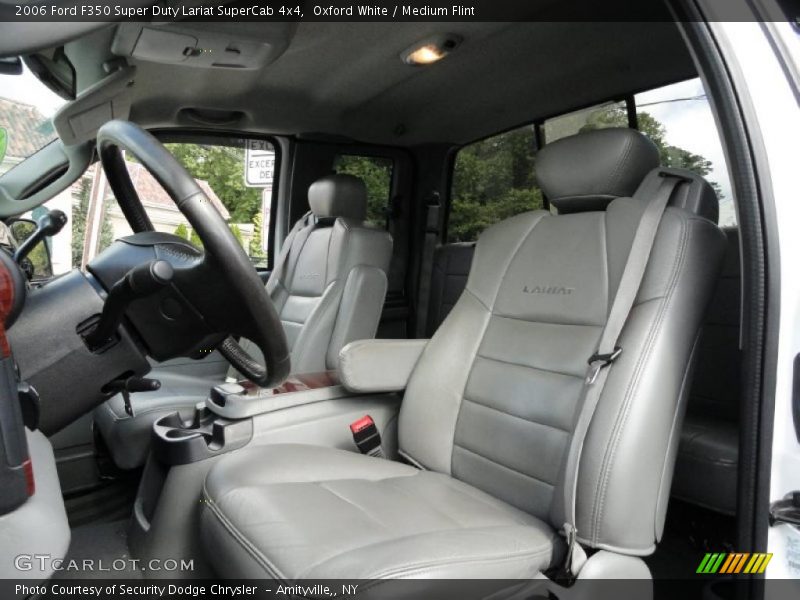 Oxford White / Medium Flint 2006 Ford F350 Super Duty Lariat SuperCab 4x4