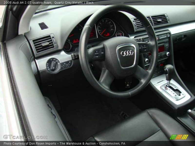 Quartz Grey Metallic / Black 2008 Audi A4 2.0T quattro Avant