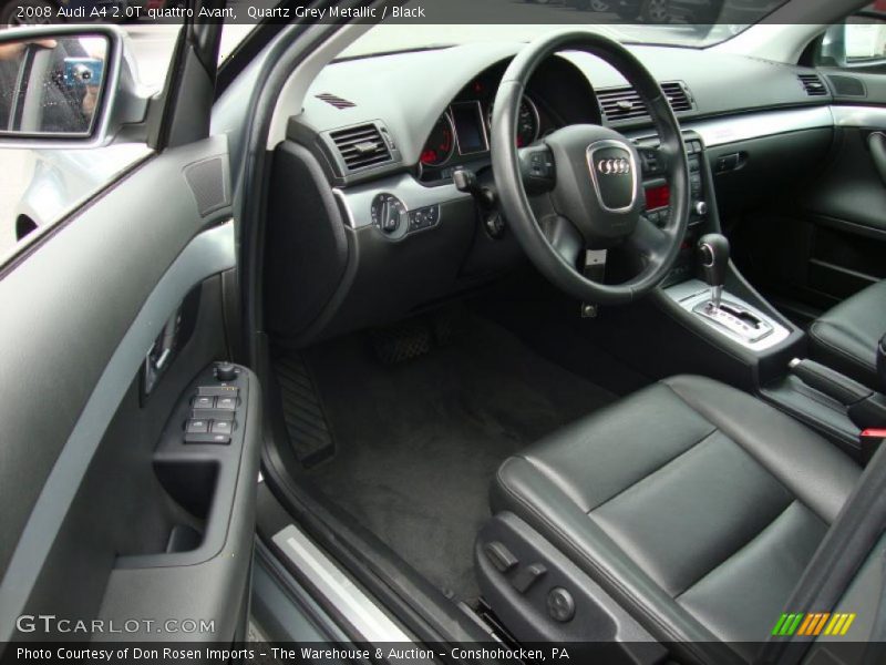 Quartz Grey Metallic / Black 2008 Audi A4 2.0T quattro Avant