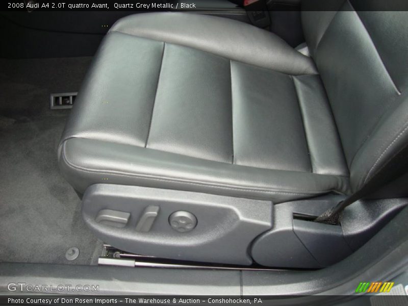 Quartz Grey Metallic / Black 2008 Audi A4 2.0T quattro Avant