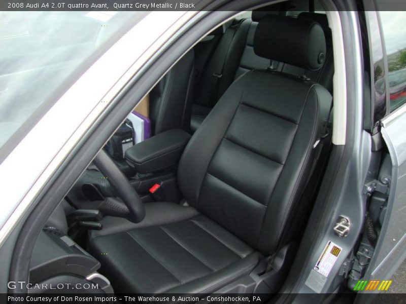 Quartz Grey Metallic / Black 2008 Audi A4 2.0T quattro Avant
