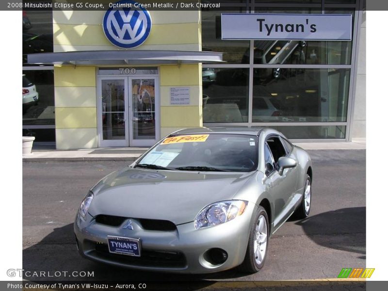 Optimist Green Metallic / Dark Charcoal 2008 Mitsubishi Eclipse GS Coupe