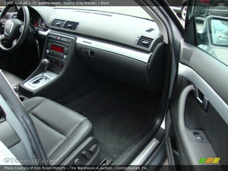 Quartz Grey Metallic / Black 2008 Audi A4 2.0T quattro Avant