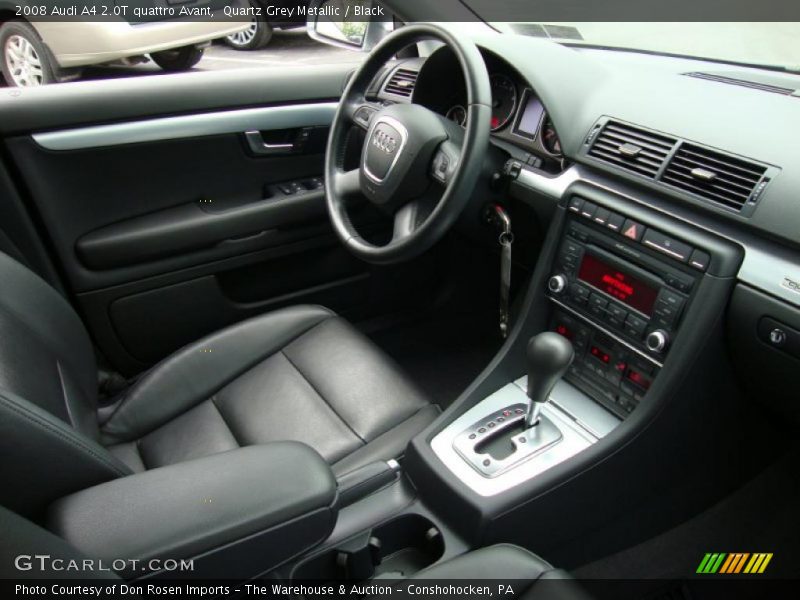 Quartz Grey Metallic / Black 2008 Audi A4 2.0T quattro Avant