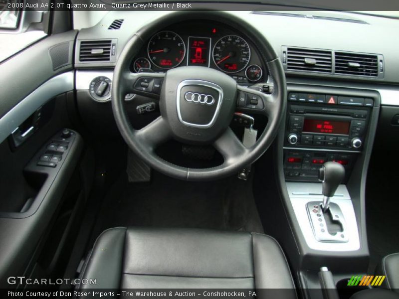 Quartz Grey Metallic / Black 2008 Audi A4 2.0T quattro Avant