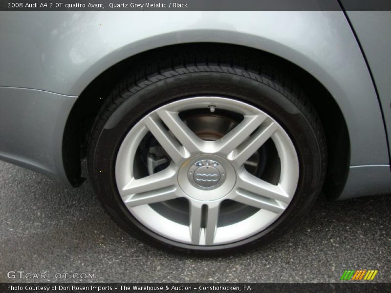 Quartz Grey Metallic / Black 2008 Audi A4 2.0T quattro Avant