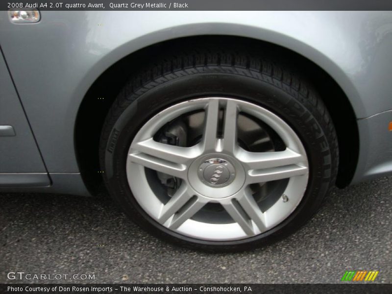 Quartz Grey Metallic / Black 2008 Audi A4 2.0T quattro Avant