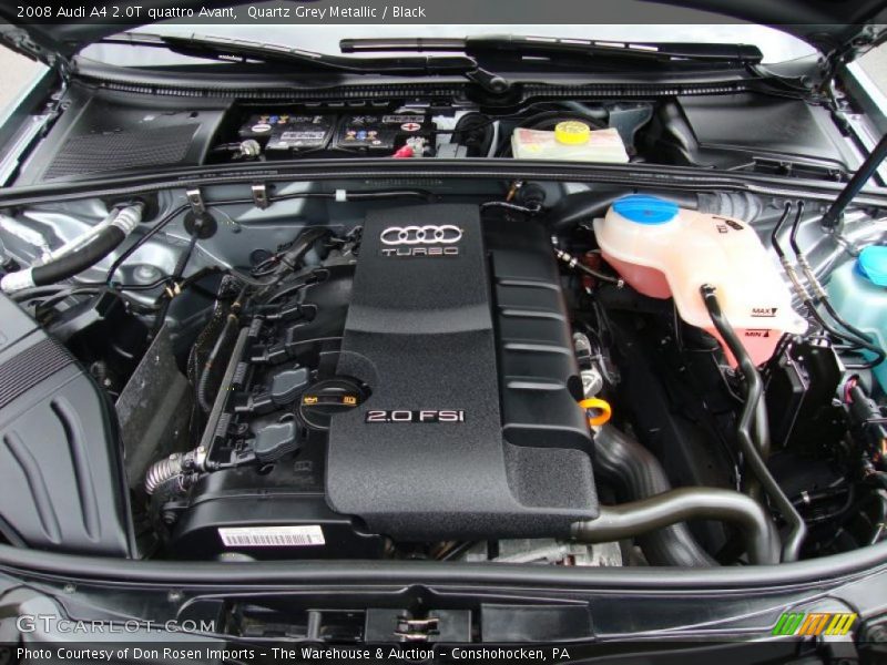 Quartz Grey Metallic / Black 2008 Audi A4 2.0T quattro Avant