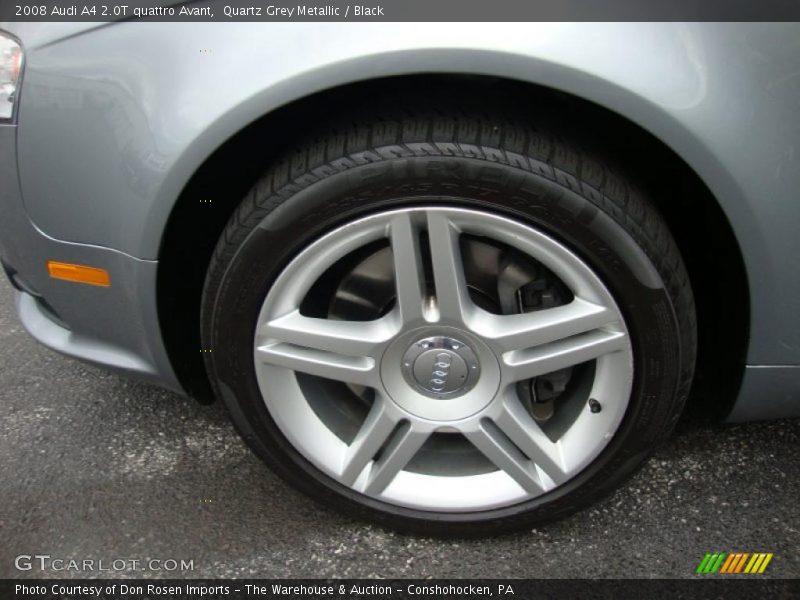 Quartz Grey Metallic / Black 2008 Audi A4 2.0T quattro Avant