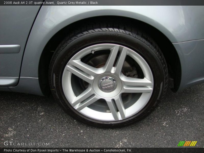 Quartz Grey Metallic / Black 2008 Audi A4 2.0T quattro Avant
