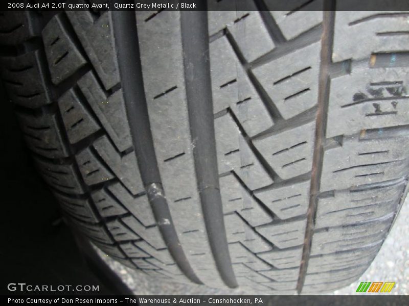 Quartz Grey Metallic / Black 2008 Audi A4 2.0T quattro Avant