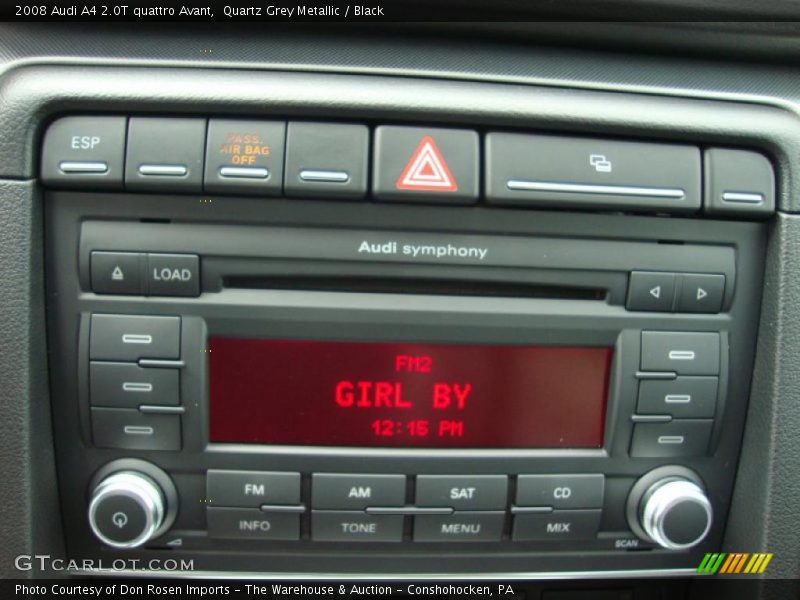 Quartz Grey Metallic / Black 2008 Audi A4 2.0T quattro Avant