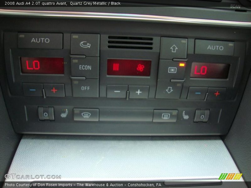 Quartz Grey Metallic / Black 2008 Audi A4 2.0T quattro Avant