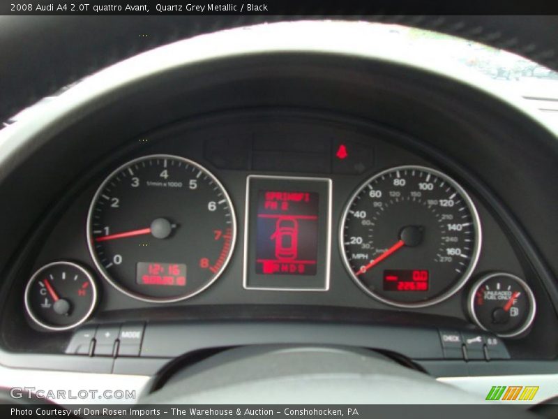 Quartz Grey Metallic / Black 2008 Audi A4 2.0T quattro Avant