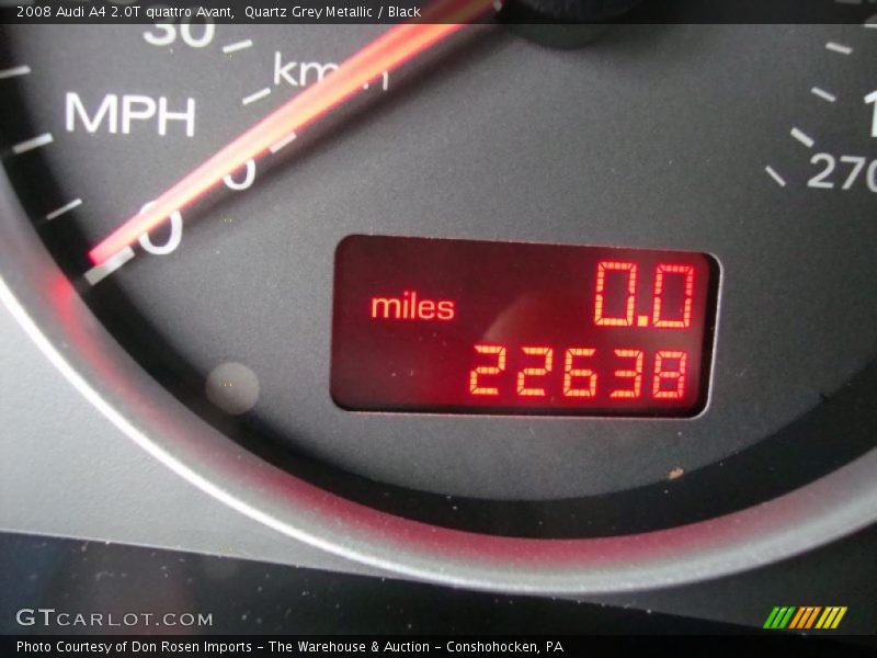 Quartz Grey Metallic / Black 2008 Audi A4 2.0T quattro Avant