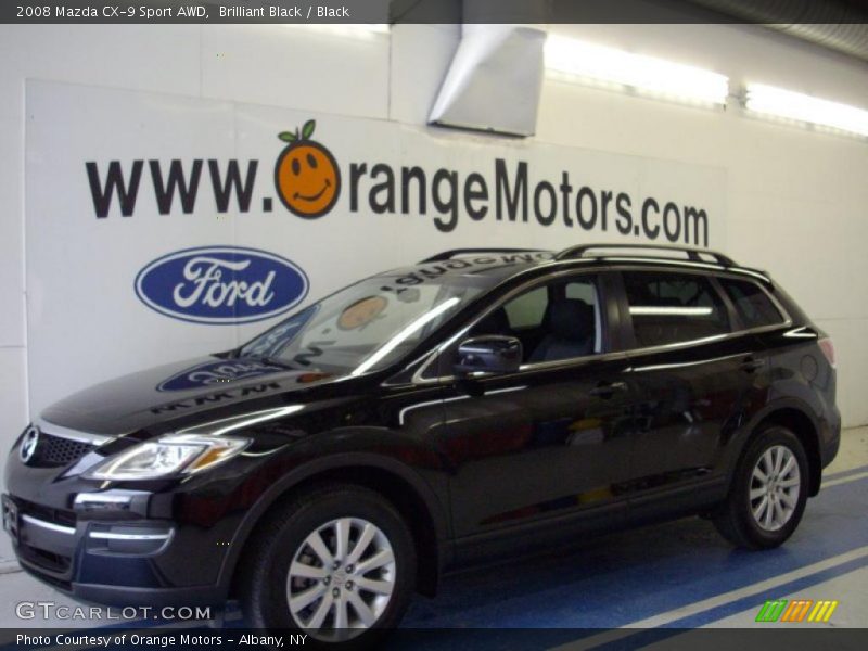 Brilliant Black / Black 2008 Mazda CX-9 Sport AWD