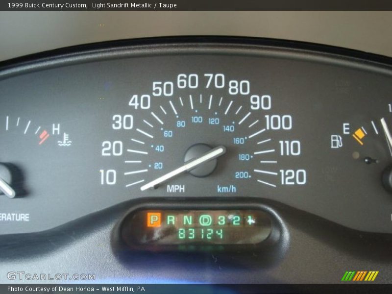 Light Sandrift Metallic / Taupe 1999 Buick Century Custom