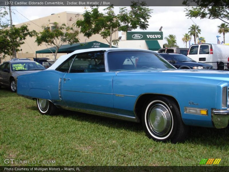 Zodiac Blue Metallic / Blue 1972 Cadillac Eldorado Convertible