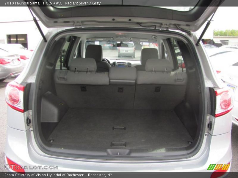 Radiant Silver / Gray 2010 Hyundai Santa Fe GLS 4WD
