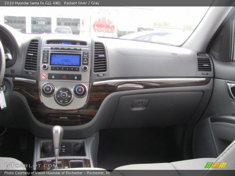 Radiant Silver / Gray 2010 Hyundai Santa Fe GLS 4WD