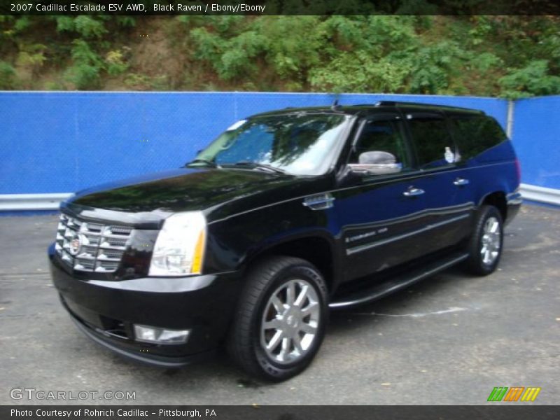 Black Raven / Ebony/Ebony 2007 Cadillac Escalade ESV AWD