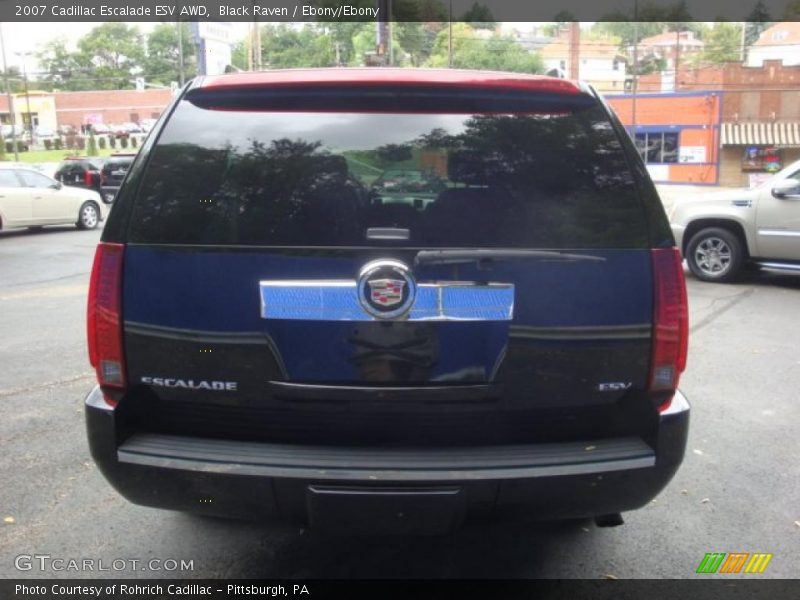Black Raven / Ebony/Ebony 2007 Cadillac Escalade ESV AWD