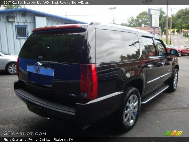 Black Raven / Ebony/Ebony 2007 Cadillac Escalade ESV AWD