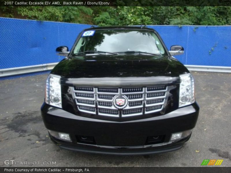 Black Raven / Ebony/Ebony 2007 Cadillac Escalade ESV AWD