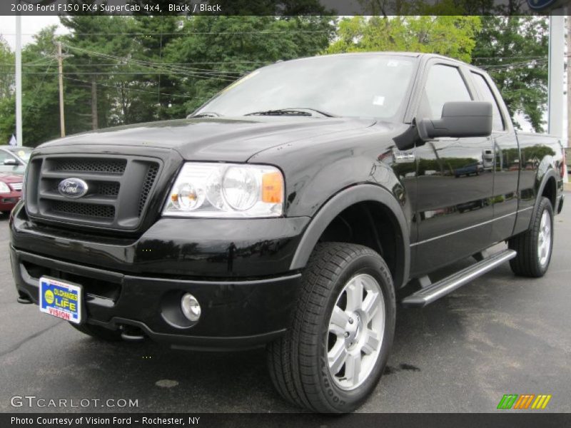 Black / Black 2008 Ford F150 FX4 SuperCab 4x4