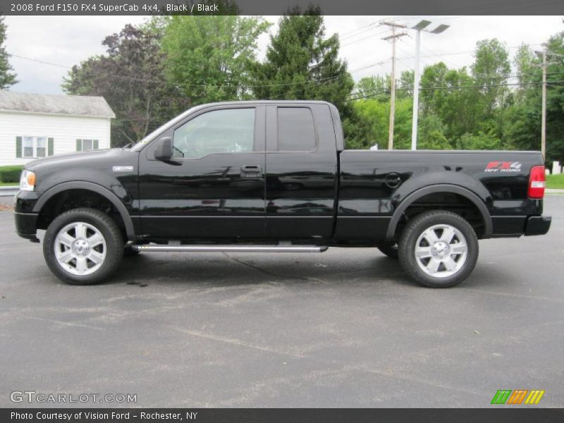 Black / Black 2008 Ford F150 FX4 SuperCab 4x4
