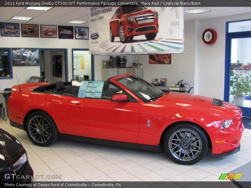 Race Red / Charcoal Black/Black 2011 Ford Mustang Shelby GT500 SVT Performance Package Convertible