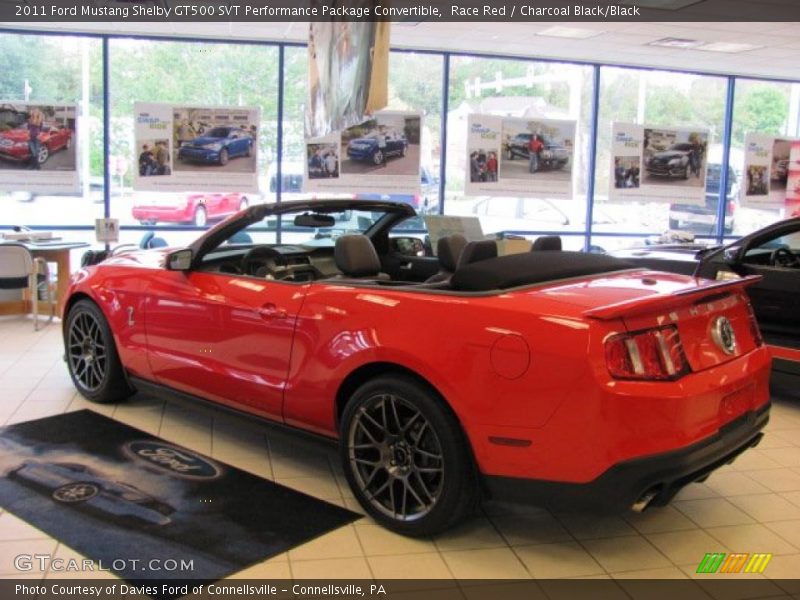 Race Red / Charcoal Black/Black 2011 Ford Mustang Shelby GT500 SVT Performance Package Convertible