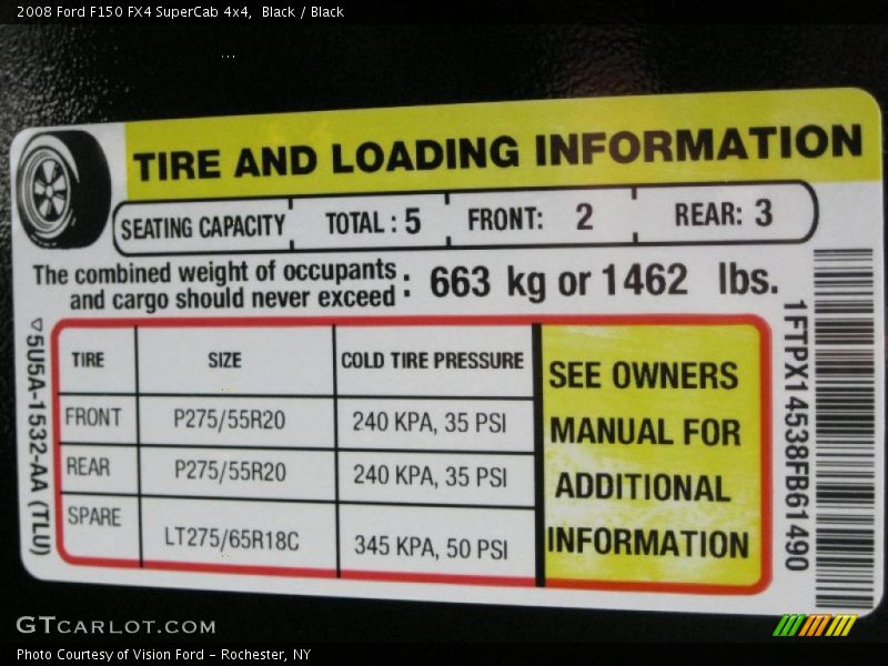 Black / Black 2008 Ford F150 FX4 SuperCab 4x4