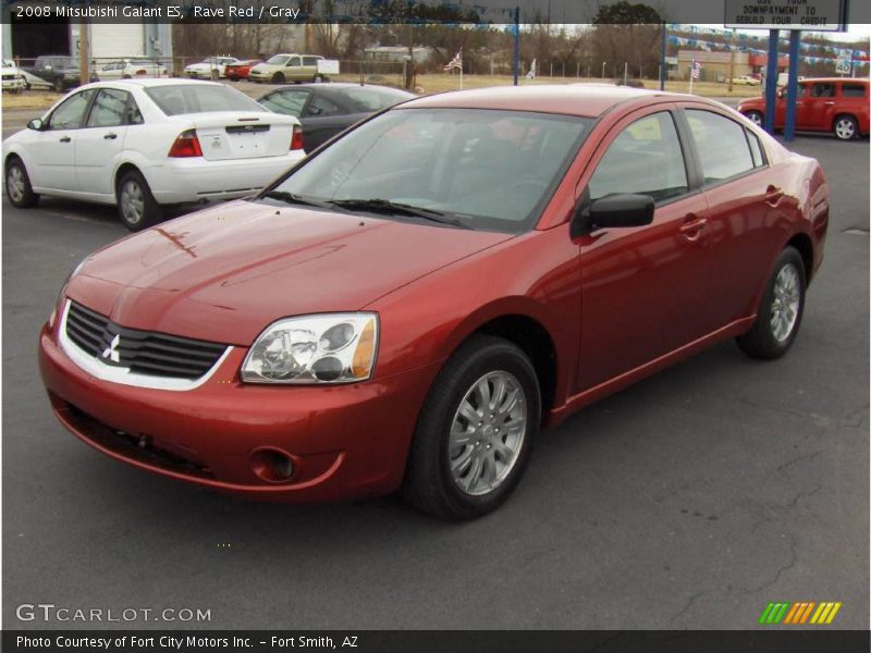 Rave Red / Gray 2008 Mitsubishi Galant ES