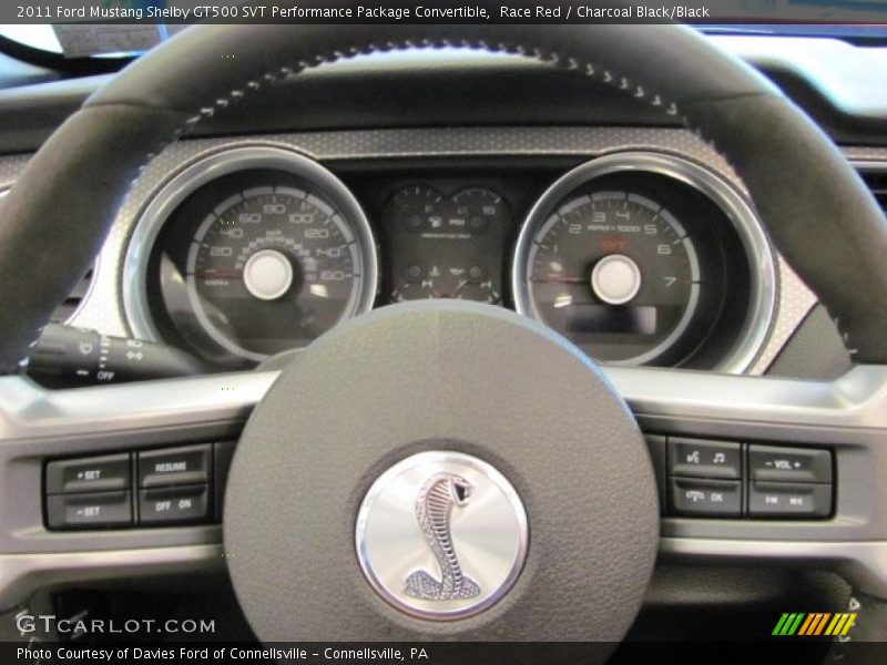 Race Red / Charcoal Black/Black 2011 Ford Mustang Shelby GT500 SVT Performance Package Convertible