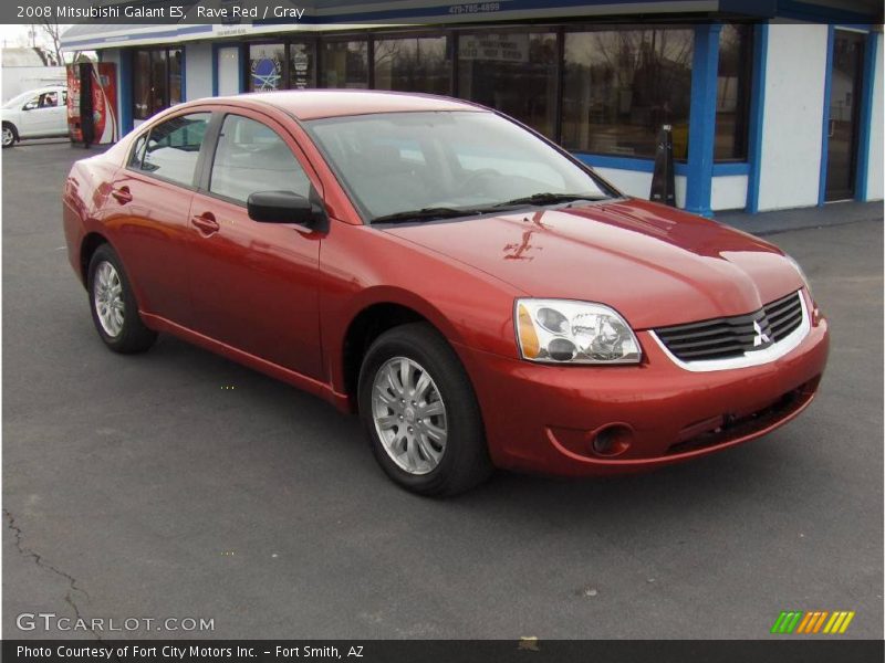 Rave Red / Gray 2008 Mitsubishi Galant ES