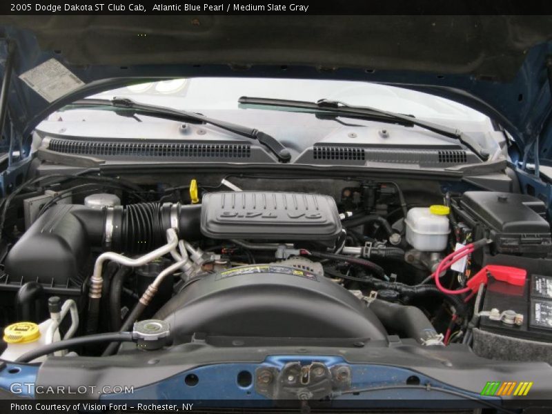 Atlantic Blue Pearl / Medium Slate Gray 2005 Dodge Dakota ST Club Cab