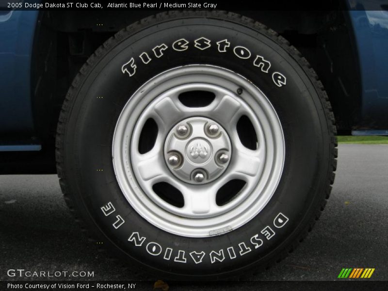 Atlantic Blue Pearl / Medium Slate Gray 2005 Dodge Dakota ST Club Cab